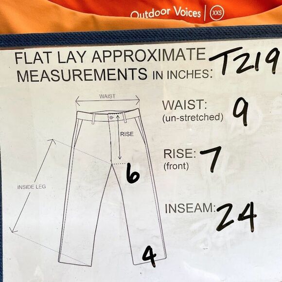 Outdoor Voices Leggings Womens Size XXS Orange 7/8 Length Training Activewear - Picture 9 of 12